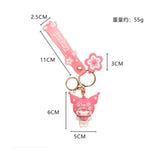 Sanrio Sakura Keychain - Hello Kitty & Kuromi PVC Keyring Collection