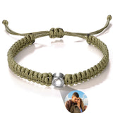 Custom Projection Photo Bracelet – Personalized Stainless Steel Gift for Men & Women