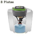 Foldable Aluminum Alloy Windshield for Outdoor Camping Stove – Portable Windproof Screen