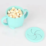 Vaso de silicona para niños para aperitivos y bebidas: sin BPA, portátil y seguro