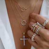 Collar vintage de varios estilos en color dorado nuevo para mujer, conjunto de collares con colgante de cristal multicapa de estilo bohemio y moderno, regalos de joyería