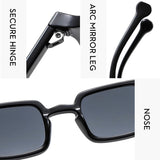 Luxurious Rectangle & Oval Vintage Sunglasses – UV400 Designer Shades for Men & Women