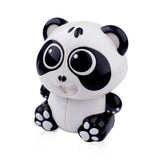 Llavero con forma de cubo mágico de 2 x 2 con forma de animal de dibujos animados: minijuguete de rompecabezas para niños y coleccionistas