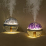 Humidificador de aire de 270 ml, recargable por USB, 800 mAh, humidificador de hidratación para el hogar, generador de niebla con luz LED de color, humidificador de flores