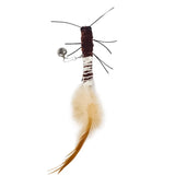 Interactive Feather Teaser Wand for Cats – Fun Toy with Bell, Wool & Dragonfly Head