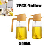 Oil Spray Bottle for Cooking – Refillable Olive Oil Dispenser for BBQ, Baking & Kitchen Use (200ml–500ml)