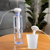 Humidificador de niebla portátil súper silencioso para oficina, dormitorio, automóvil y viajes: longitud ajustable, no necesita botella de agua; mejora