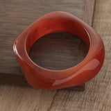 Vintage Geometric Resin Bangle – Bold Cuff Bracelet for Women