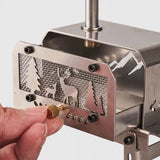 Portable Stainless Steel Wood Burning Stove with Chimney - Compact Camping Heater & Aromatherapy Burner