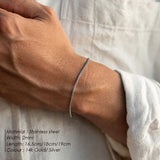 Elegant Stainless Steel Box Chain Bracelet – Classic & Timeless Jewelry for Women