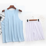 Men’s Ultra-Thin Sleeveless Pajama Set – Breathable, Quick-Dry Sleepwear