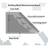 Creative Building Blocks Measuring Plate & Plier Tool Set for LEGO-Compatible High-Tech MOC Projects
