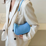 2023 Autumn Trend Lightweight Crocodile Felt Small Square Shoulder Bag for Women