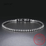925 Sterling Silver Zircon Charm Bracelet for Women