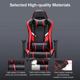 7-Point Massage Gaming Chair with Ergonomic Design, Footrest, and Adjustable Lumbar Support
