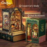 DIY Wooden Book Nook Kit – Miniature Dollhouse for Adults & Teens