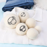Bolas de lana reutilizables para secadora, suavizante de ropa, kit de bolas de lana ecológicas para secadora para lavadoras