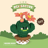 Mini Cactus Succulent Building Block Set – Educational DIY Toy