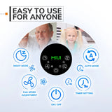 2-in-1 Air Purifier & Humidifier with H13 True HEPA Filter – Ultra-Quiet for Bedrooms, Allergies & Pets