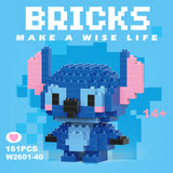 Disney & Sanrio Character Building Blocks Set - 108 Style Stitch & Hello Kitty Collection