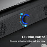 Dual Desktop Speakers with Bluetooth – USB-Powered Stereo Sound with LED Lights