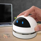 Mini USB Desk Vacuum Cleaner – Cute Robot Design for Home & Office Cleaning