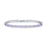Elegant Beaded Cubic Zirconia Chain Bracelet for Women