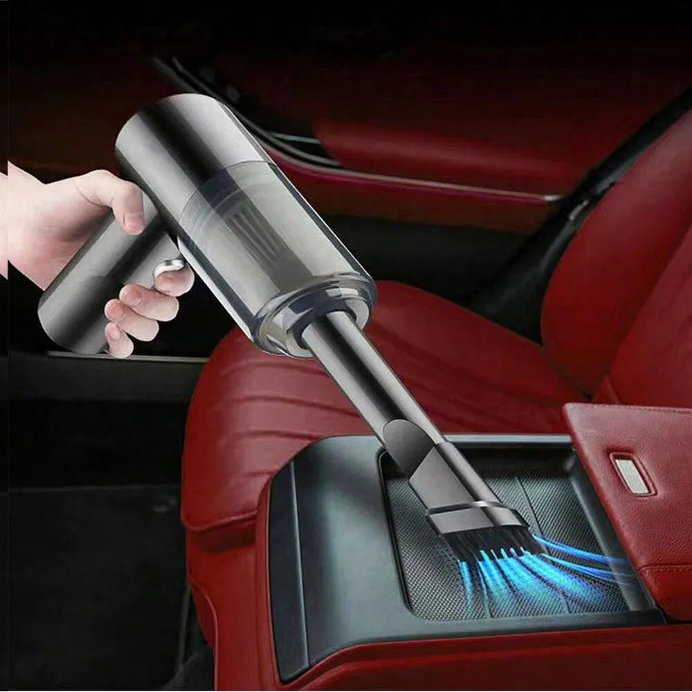 3-in-1 Mini Vacuum Cleaner with Suction & Blower – USB Rechargeable for Car & Home Use