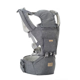 Portabebés ergonómico: algodón suave y poliéster, múltiples posiciones de transporte, soporta hasta 20 kg