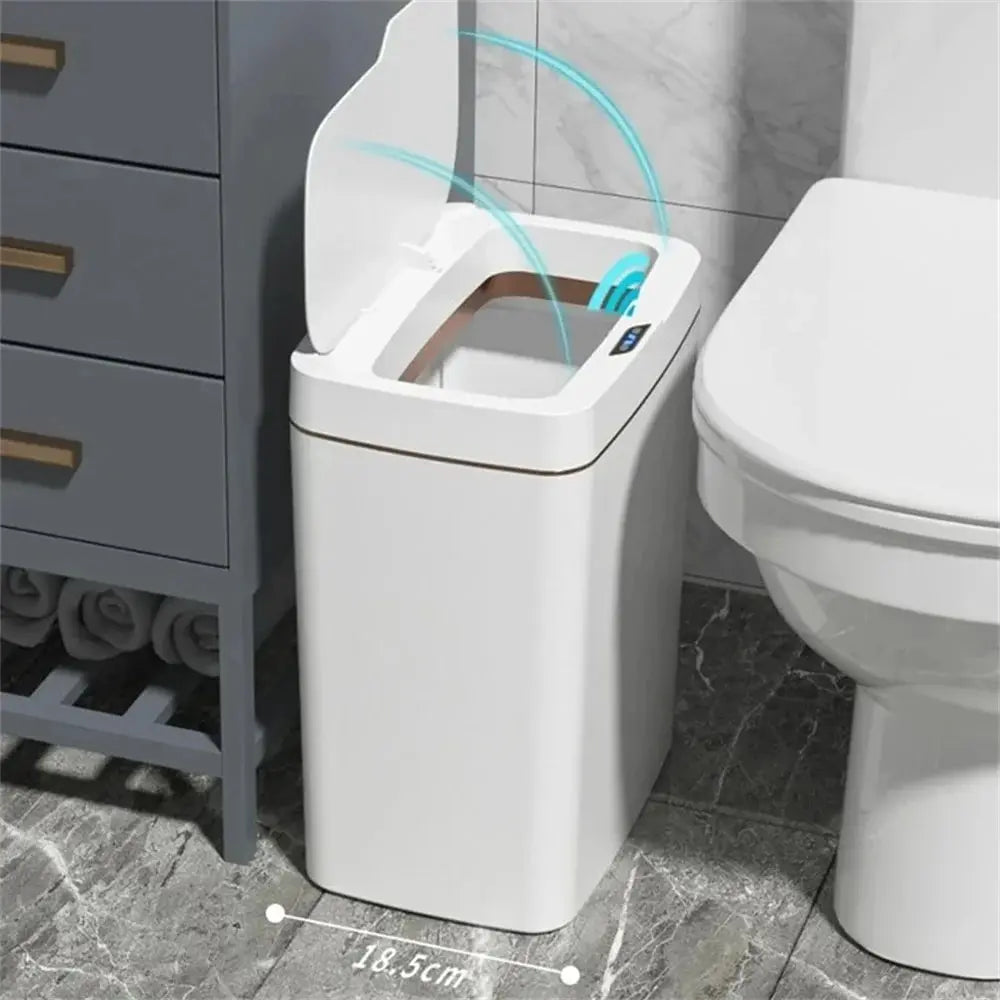 Papelera con sensor inteligente: papelera automática sin contacto con embolsado automático 