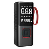 Portable Electric Air Pump with Tire Inflator, Pressure Gauge & Emergency Light