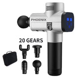 Professional Deep Tissue Massage Gun – 6-Head Muscle Relaxation Device with Variable Speed & Long Battery Life