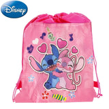 Official Disney Lilo & Stitch Drawstring Backpack - Party Favor & Gift Bag for Kids