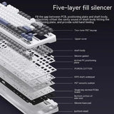 Wireless Mechanical Keyboard – Hot-Swappable, RGB Backlit, Compact 87-Key Bluetooth Keyboard
