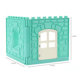 Large Building Block House Set - Doors, Windows & Roof Accessories for Creative Construction Play