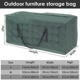 Bolsa de almacenamiento de cojines impermeable de gran capacidad: protección duradera para exteriores