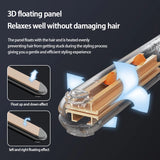 2-in-1 Ceramic Hair Straightener & Curler - Dual Voltage Styling Tool with 3 Heat Settings