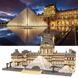 Louvre Museum Micro Building Block Set – Iconic Architecture DIY Model for Adults & Teens