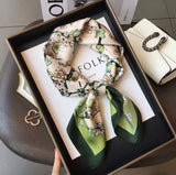 Luxury 70×70cm Silk Square Scarf – Elegant Satin Hairband & Neckerchief