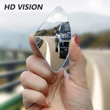 360° Frameless Blind Spot Mirror – Wide-Angle Auxiliary Rearview for Safe Parking & Reversing