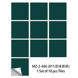 Pegatinas para azulejos de color negro con forma de diamante, resistentes al agua, despegables y adhesivas, para cocina, baño y más, 10 unidades