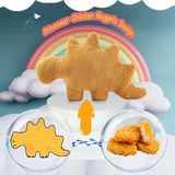 47cm Dino Nugget Plush Pillow - Soft Stuffed Dinosaur Sensory Toy for Kids