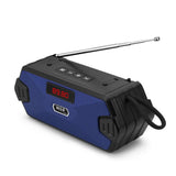 Portable Bluetooth Speaker with FM Radio, Bass Diaphragm & TWS Stereo Support