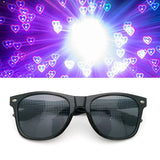 3D Prism Diffraction Sunglasses – Rainbow Kaleidoscope Rave Eyewear