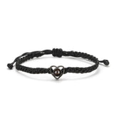 Custom Heart Photo Bracelet – Personalized Rope Chain Jewelry for Women