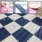 Alfombra de espuma para juegos con forma de rompecabezas para bebés: alfombra de piso suave y segura para niños