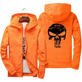 Men’s Casual Hooded Jacket – Lightweight Printed Zip-Up Outerwear for Spring & Autumn
