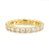 Rose Gold Moissanite Wedding Ring - 925 Sterling Silver D Color VVS1 Clarity