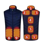 Men’s USB Heated Vest – Infrared Thermal Sleeveless Jacket for Winter Hiking & Outdoor Warmth