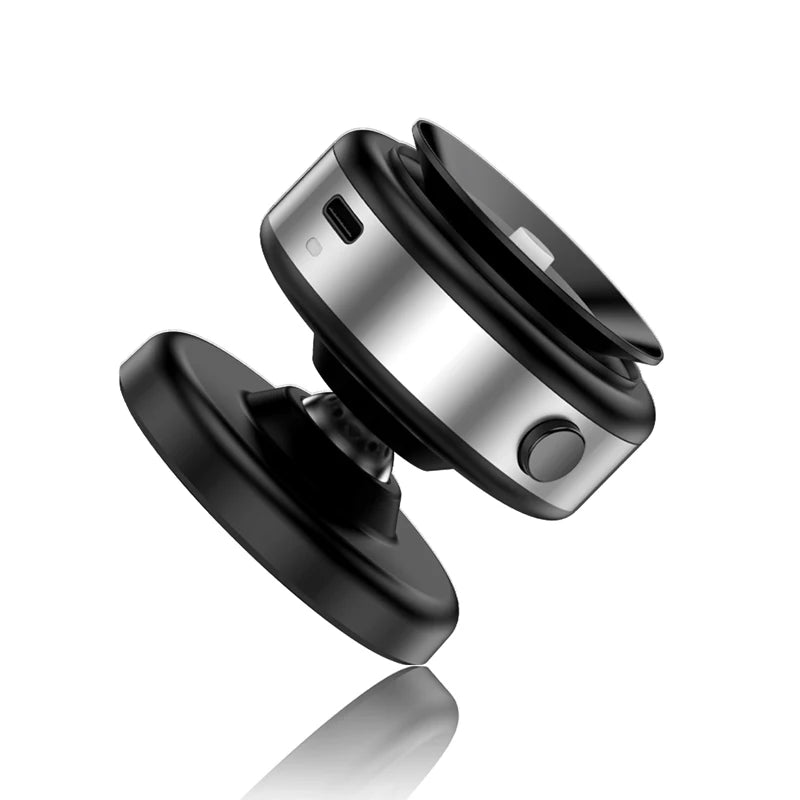 Car Magnetic Vacuum Adsorption Bracket – 360° Rotating Aluminum Alloy Phone Holder